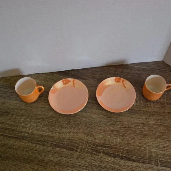 Vtg Lusterware Demitasse Cups - Picture 3 of 10